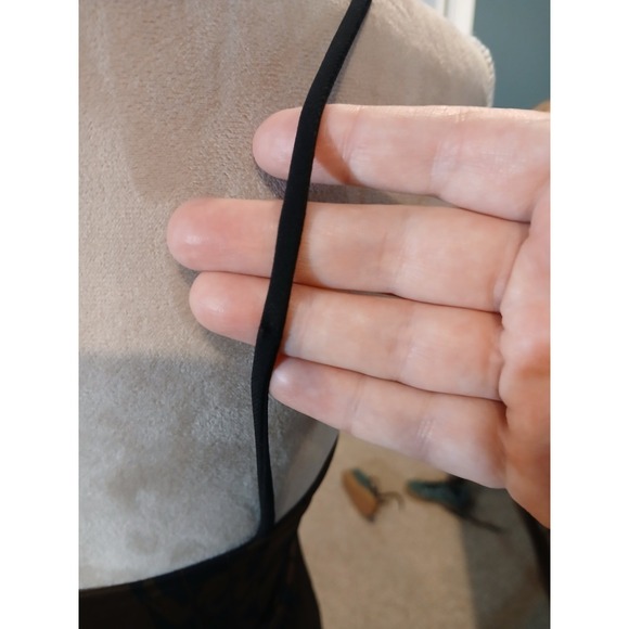 Janette Brown Black Abstract Chain Print Empire Waist Cami Top Size Medium Y2k - Picture 5 of 10